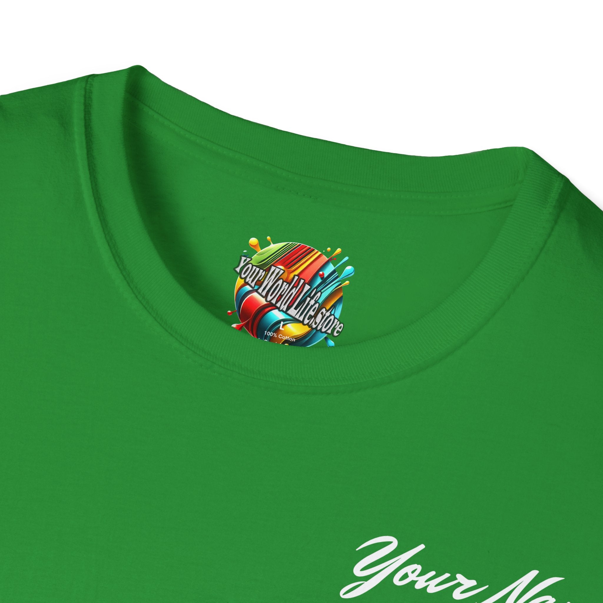 "DJ VAMP" 🎧Personalized Logo Tee – Bold, Loud, and Made to Move - QR